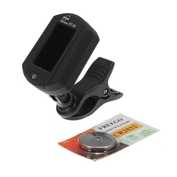 Digital Electronics Mini Clip On Guitar Bass Violin Tuner