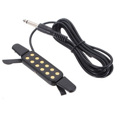 Adjustable Volume 12 Hole Sound Pickup Microphone Wire Amplifier Speaker for Acoustic Guitar With Connection Wire Guitar Parts