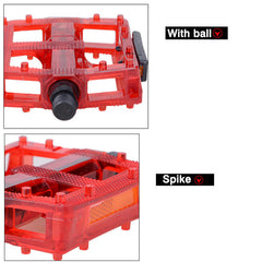 Fixed Gear Bike Bicycle Plastic Steel Ball Type Pedals