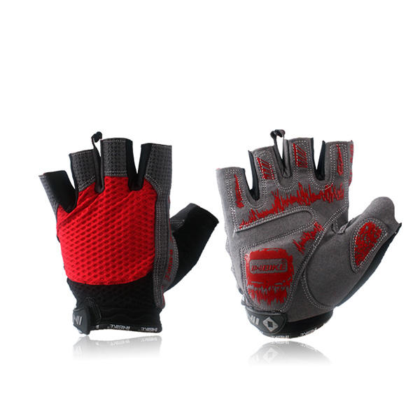 Cycling Gloves Half Finger Gloves -Male Black Red Blue