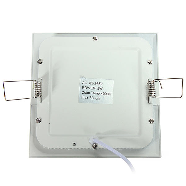 Dimmable Ultra Thin 9W LED Ceiling Square Panel Down Light Lamp
