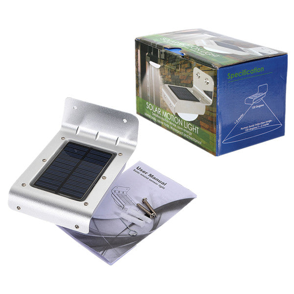 Solar LED Motion Sensor Waterproof Wall Light For Home Garden Outdoor