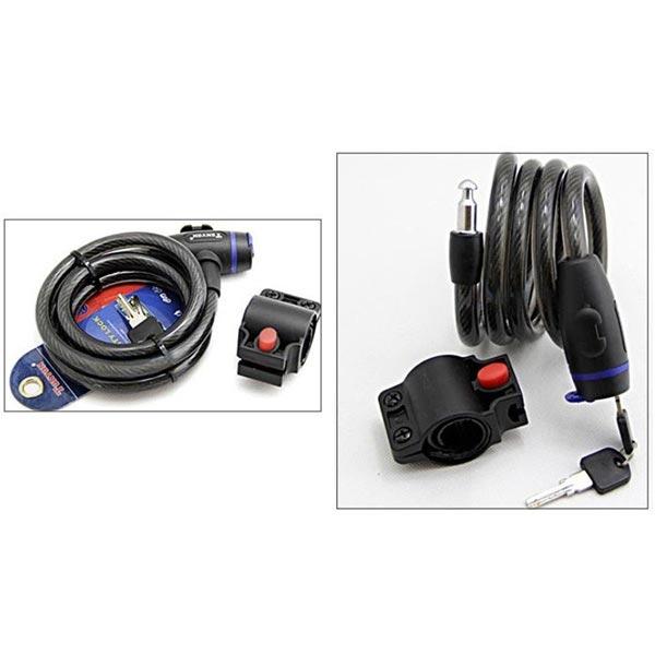 Universal Coil Cable Bike Cycle Bicycle Security Lock