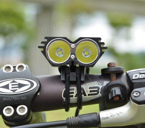 2x U2 LED Cycling Bike Headlight Headlamp Front Light