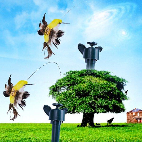 Solar Energy Toys Powered Flying Flapping Hummingbird