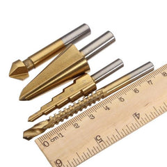 4pcs HSS Contersink Drill/Step Drill/Tapered Cone Drill/Saw Dill