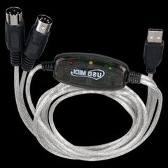MIDI USB Cable Converter PC to Music Keyboard Adapter