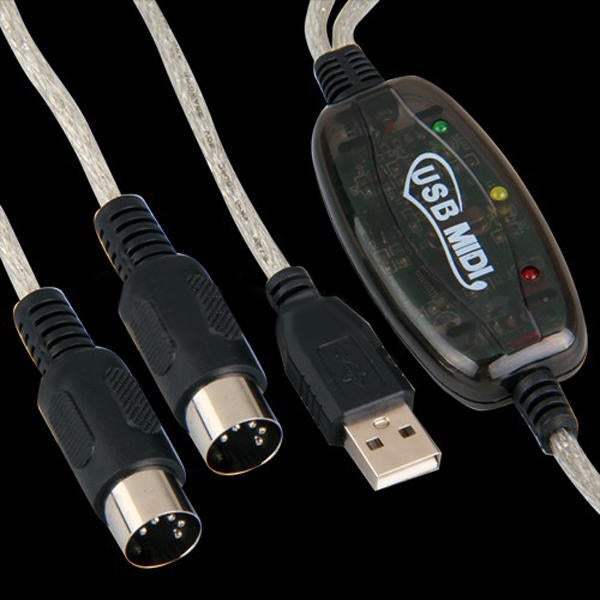 MIDI USB Cable Converter PC to Music Keyboard Adapter
