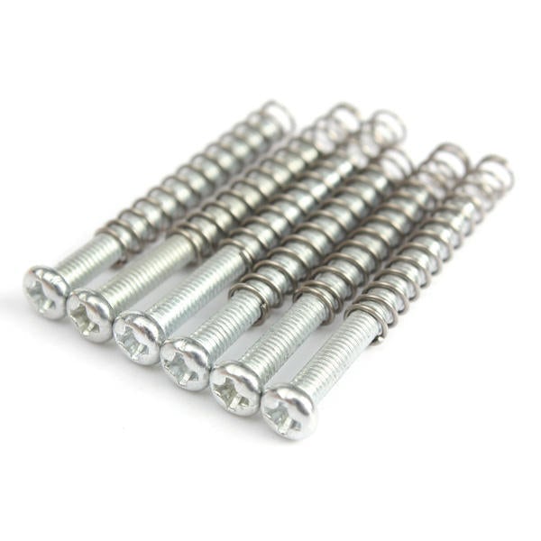 Silver Screws Springs Sets Kits Guitar Humbucker Pickup Mounting