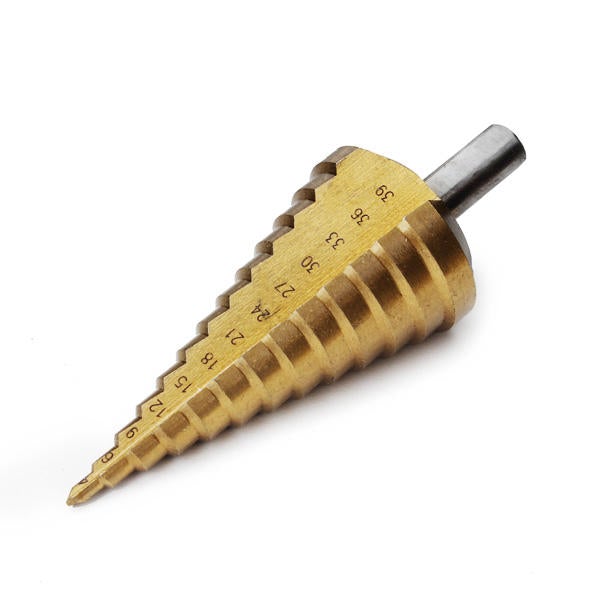 4-39mm HSS Round Shank Titanium Coated Step Drill/Pagoda Drill/Ladder Drill