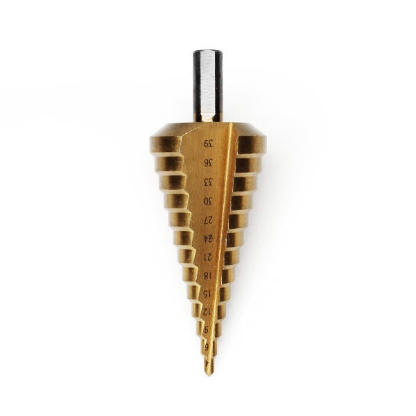 4-39mm HSS Round Shank Titanium Coated Step Drill/Pagoda Drill/Ladder Drill