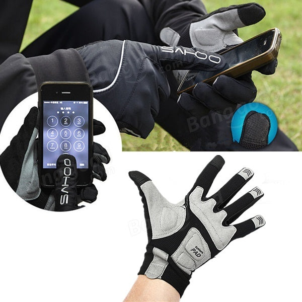 Cycling Bicycle Shock Absorbing Tough Screen Gloves