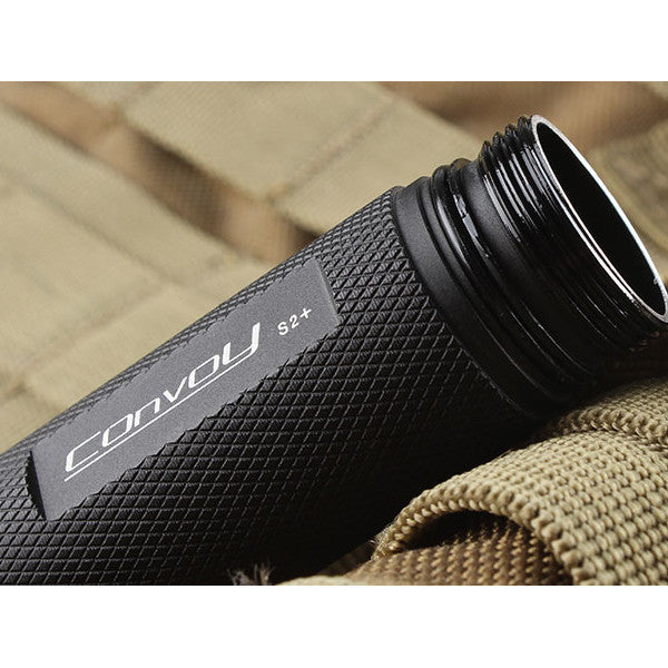 Convoy S2+ Black L2 7135x8 3/5mode EDC LED Flashlight 18650