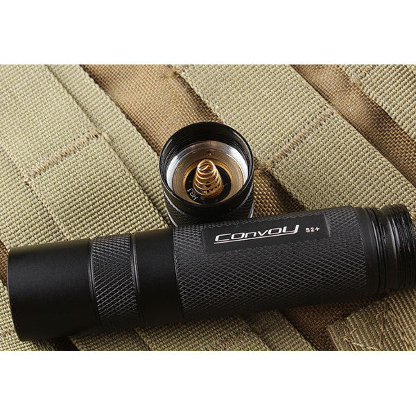 Convoy S2+ Black L2 7135x8 3/5mode EDC LED Flashlight 18650