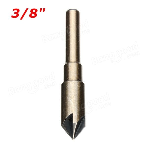 5pcs Imperial 5 Flutes 82 Degree Countersink Drill Chamfer Cutter Bit