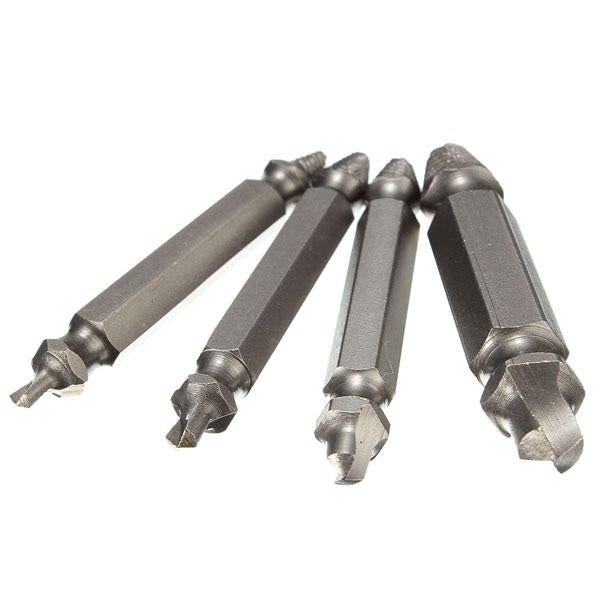 4PCS Double Side Damaged Screw Extractor Out Remover Bolt Stud Tool