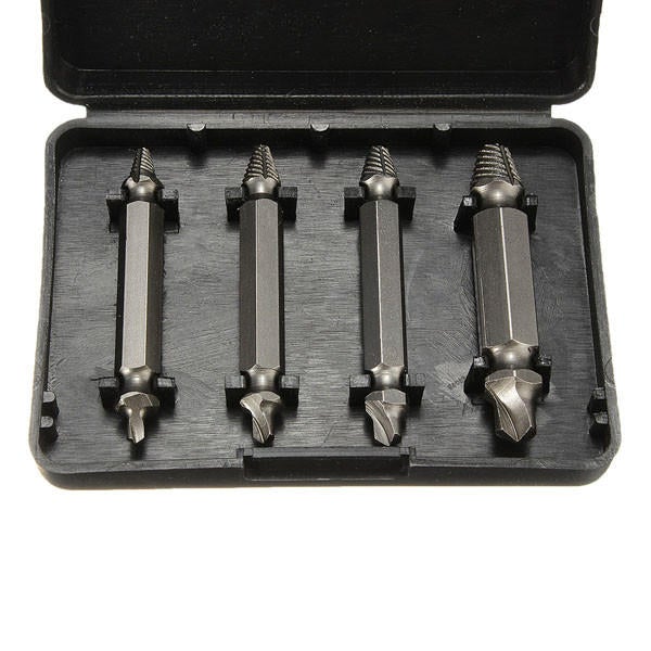 4PCS Double Side Damaged Screw Extractor Out Remover Bolt Stud Tool