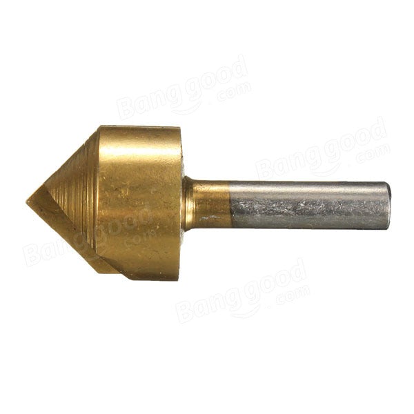 5pcs 6/10/13/16/19mm Titanium Countersinks Chamfering Cutter Drill Press