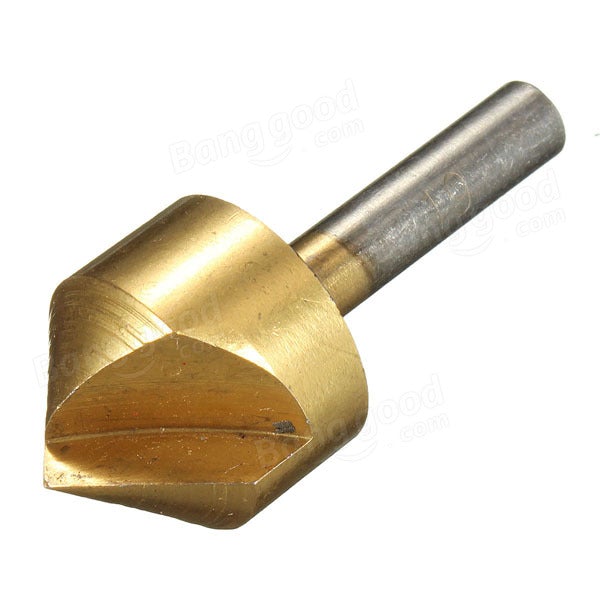 5pcs 6/10/13/16/19mm Titanium Countersinks Chamfering Cutter Drill Press