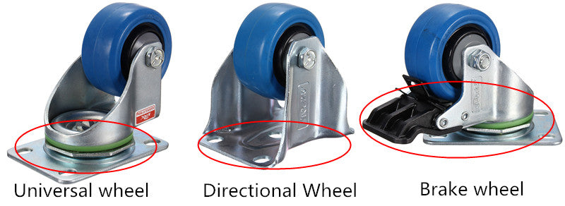 2.5Inch Hotel Caster Directional Universal Brake Mute Wheel