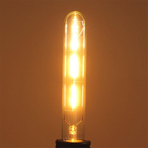 E27 3W Warm White 300LM COB LED Filament Retro Edison Bulbs 110-240V