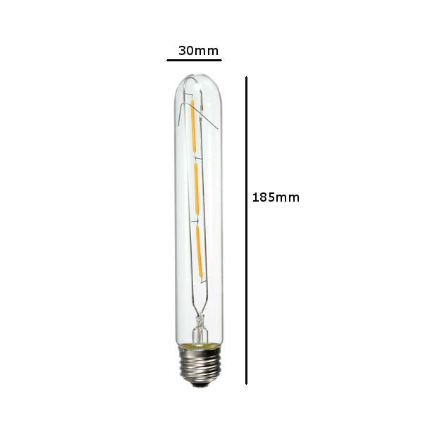 T185 E27 3W Warm White 300LM COB LED Filament Retro Edison Bulbs 110-240V