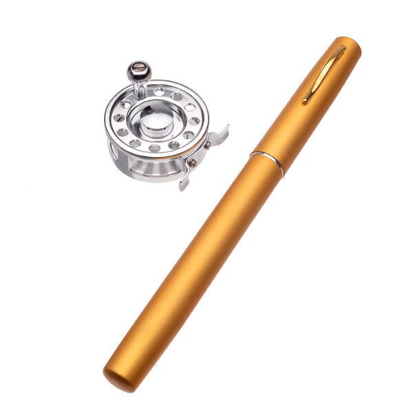 Mini Pen Fly Fishing Rod Portable Pocket Aluminum Alloy Fishing Rod
