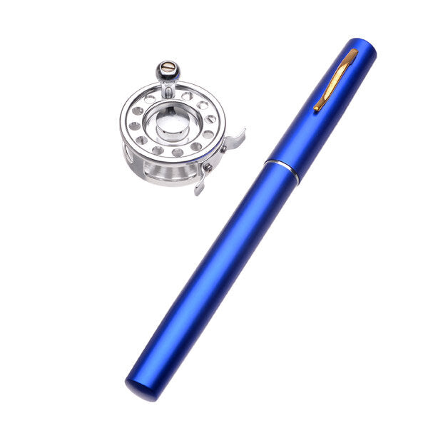 Mini Pen Fly Fishing Rod Portable Pocket Aluminum Alloy Fishing Rod