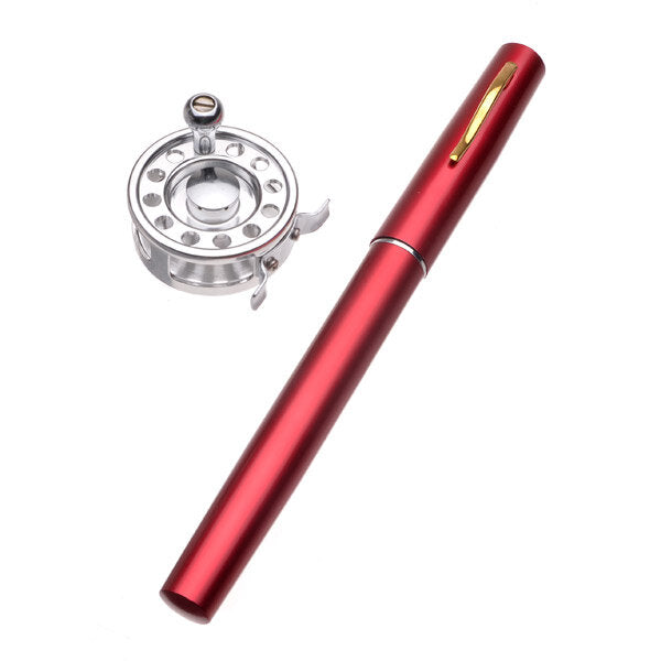 Mini Pen Fly Fishing Rod Portable Pocket Aluminum Alloy Fishing Rod