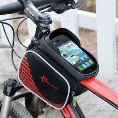 Bicycle Front Tube Bag Pannier Smartphone Bag Saddle Bag