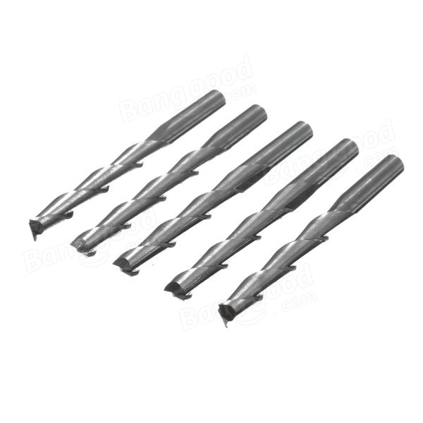 3.175mm Carbide CNC 2 Flute Spiral Bits End Mill Router 22mm CEL Milling Cutter