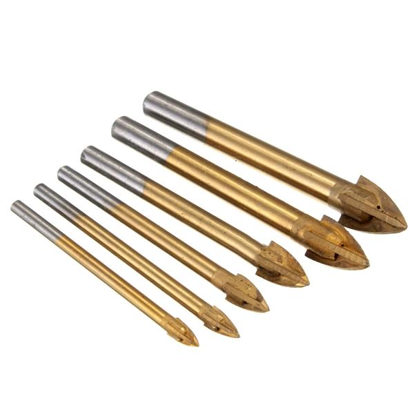 1pcs 4-12mm Alloy Cross Tip Glass Drill Tile Cermic Triangle