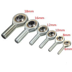 6mm-18mm Male Thread Rod End Joint Bearing Spherical Oscillating Bearing CNC Parts 5pcs