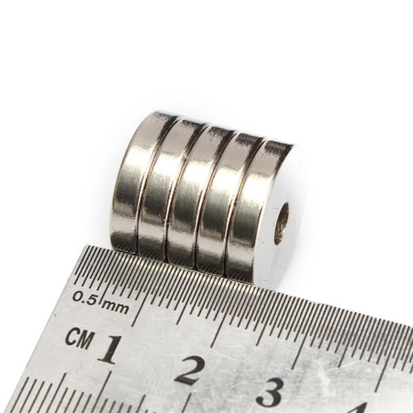 5pcs 20mmx4mm Strong Round Countersunk Ring Magnets 5mm Hole Rare Earth Neodymium Magnets