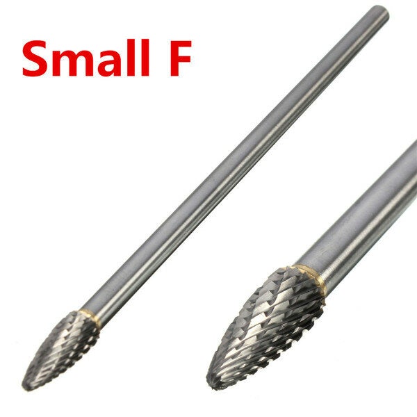 Rotary Burr 1/4 Inch Shank 6 Inch Long Carbide Cutter CNC Engraving Bit For Dremel