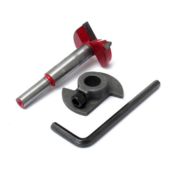 Boring Wood Hole Saw Cutter Drill Bit and Depth Guide Working Tungsten Tipped Carbide Drilling Hinge