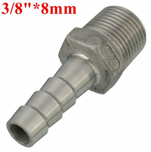 3/8 Inch Male Thread Pipe Barb Hose Tail Connector Adapter 6mm To 15mm