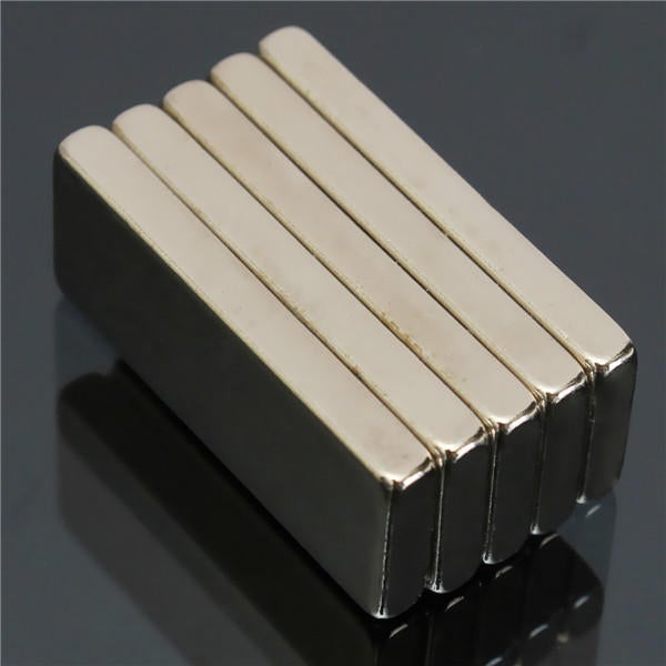 5pcs N35 Strong Rectangular Neodymium Magnets 25x10x3mm Block NdFeB Rare Earth Magnets