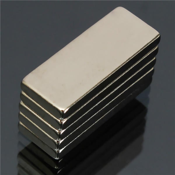 5pcs N35 Strong Rectangular Neodymium Magnets 25x10x3mm Block NdFeB Rare Earth Magnets