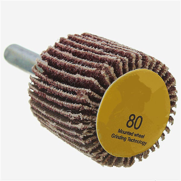 6mm Shank Sandpaper Grinding Wheel 60/80 Grit Dremel Accessory For Rotary Tool