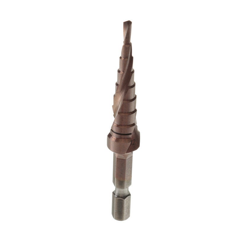 HSS Triangle Shank Step Drill Bit Hole Cutter 3-12/4-12/4-22/6-24mm
