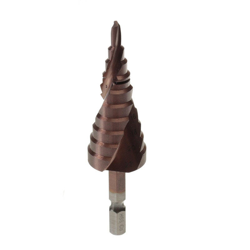 HSS Triangle Shank Step Drill Bit Hole Cutter 3-12/4-12/4-22/6-24mm