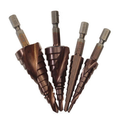 HSS Triangle Shank Step Drill Bit Hole Cutter 3-12/4-12/4-22/6-24mm