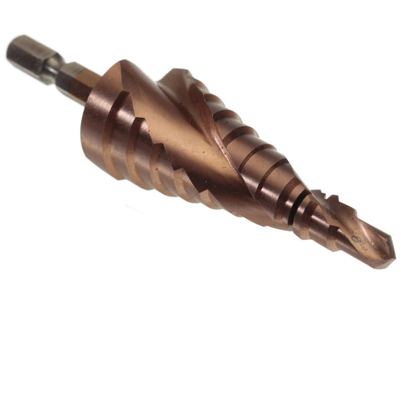 HSS Triangle Shank Step Drill Bit Hole Cutter 3-12/4-12/4-22/6-24mm