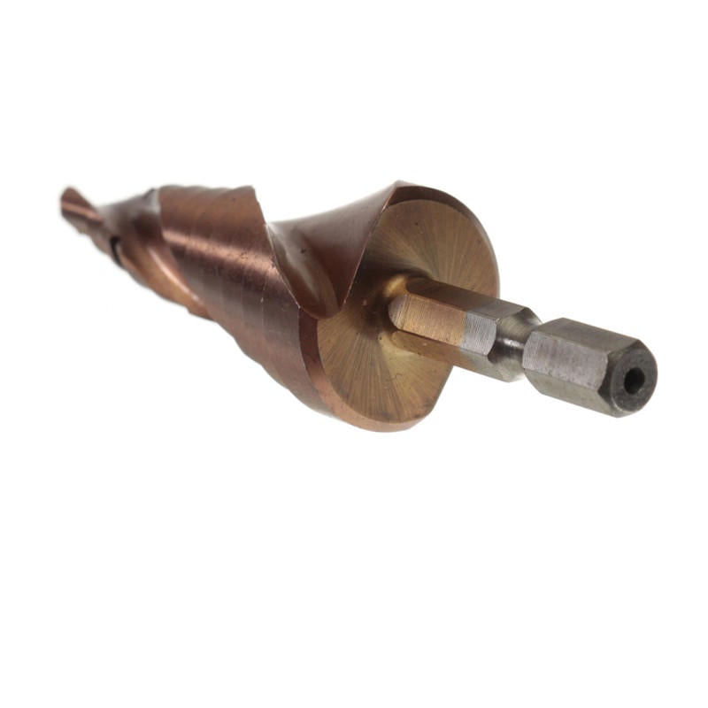 HSS Triangle Shank Step Drill Bit Hole Cutter 3-12/4-12/4-22/6-24mm