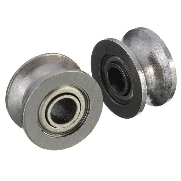 10pcs 4x13x7mm U Groove Sealed Ball Bearings Guide Pulley Ball Bearing