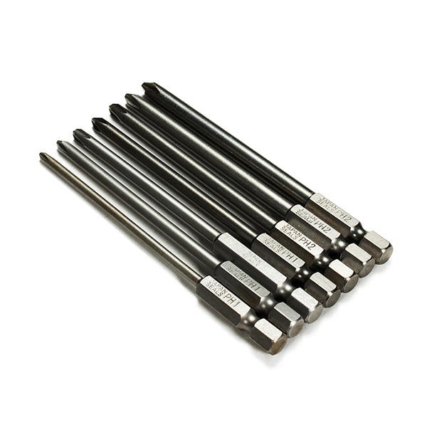 7pcs 100mm Length Hex Cross Head Magnetic Screwdriver Bit Set Electric Screwdriver Bits