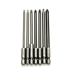 7pcs 100mm Length Hex Cross Head Magnetic Screwdriver Bit Set Electric Screwdriver Bits