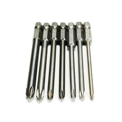 7pcs 100mm Length Hex Cross Head Magnetic Screwdriver Bit Set Electric Screwdriver Bits