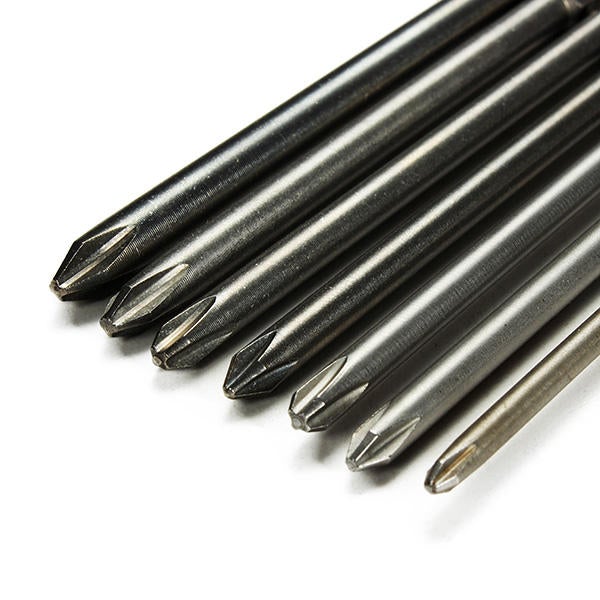 7pcs 100mm Length Hex Cross Head Magnetic Screwdriver Bit Set Electric Screwdriver Bits